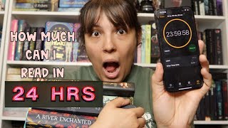 How many fantasy romance books can I read in 24 hours.... | 24 Hour Timer Reading Vlog