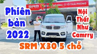 Xe tải van SRM x30 5 chỗ 2022 có màn hình androi đầu tiên tại Việt Nam nội thất như camrry