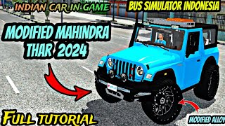 Modified Thar mod for bus simulator Indonesia || Thar mod for bussid #malikgaming07