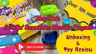 Play-Doh Swirlin' Smoothies Blender Playset **HOT ITEM** Review & Unboxing #amazonprime  #giftideas