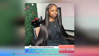 ✔️13x4 Bone Straight Lace Front Wig 30 40 Inch Lace Front Human Hair Wigs For Women 13x6 Bra