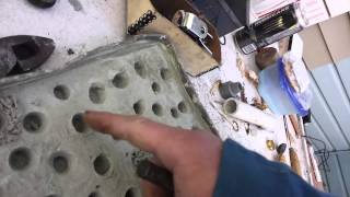 Building a Sponenburgh Ball Mill part 8; Molding Molten Metal