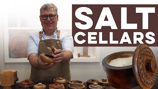 Handmade Collection of Wooden Salt Cellars