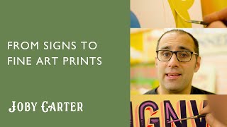 Joby Carter talks about the way he paints and his fine art prints