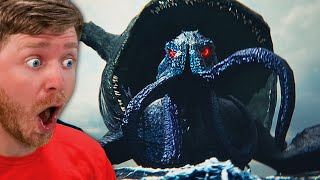 Reacting to CTHULHU vs BLOOP the SEA MONSTER BATTLE!