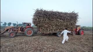 tractor rusi trolley sugarcane loading back is.bumper rusi tractor video