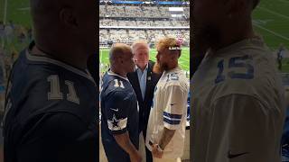 Mike Tyson & Jake Paul face to face at dallas cowboys stadium with Jerry Jones