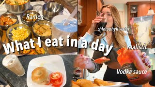 WHAT I EAT IN A DAY AS A COLLEGE STUDENT | realistic & easy meals