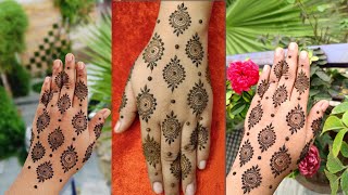 simple flower mehndi design/ Easy mehndi design / mehndi design/ Back hand mehndi design