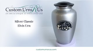 Rock Singer Tribute Silver Classic Vase Cremation Urn   825