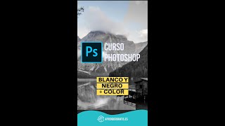 Aprende a usar PHOTOSHOP | Cómo convertir IMAGEN a B/N, dejando algo de color