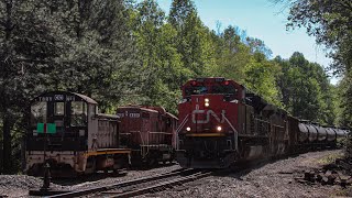 CSX M652 & CSX B627 with CN power at Bostic