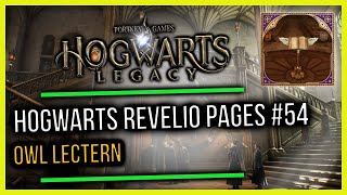 Hogwarts Castle Field Guide Revelio Pages #54 Owl Lectern