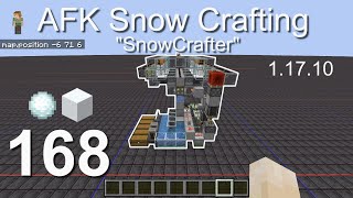 How to build an AFK Snow Block Crafting (1.17.10) - Minecraft Bedrock Tutorials(168)