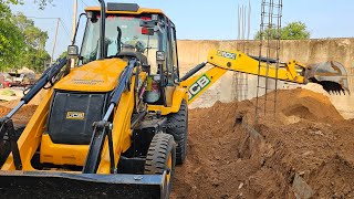 Jcb 3dx Backhoe Eco Xpert Plus Loading Mud in Massey Tractors trolley live video