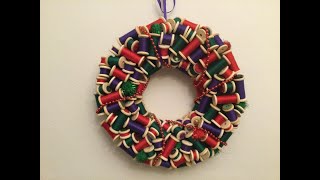 Christmas Cotton Reel Wreath