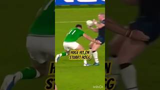 Big hit on Stuart Hogg! #rugbyhighlights #worldcup #rugby