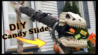 DIY HALLOWEEN CANDY SLIDE- for Social Distancing Trick-Or-Treaters