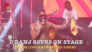 D'BANJ CELEBRATES 20YRS ON STAGE LIVE AT AFRIKA SHRINE