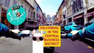 Delivering in the CBD is tricky but satisfying! / Final shift of the Tour of Singapore!