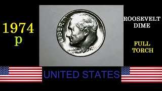 1974 P ROOSEVELT DIME