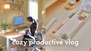 Cozy Productive Vlog | Designing My Own Keycap Set, 3D Printing Startup, Daily Life