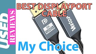 8K Display Port Cable by VEETOP made for Gaming monitor PC USED Review