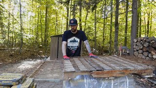 HOW TO! We're back at it again!! Concrete pad prep! #concretepad #michigan #diy #newvideo