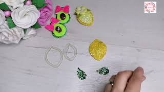 Заколочки на первые челочки Клик-клак своими руками. DIY MK Hair ornament Click-clack