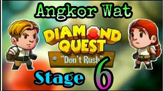 Angkor Wat level 6 | Diamond Quest Don't Rush | Games Replay