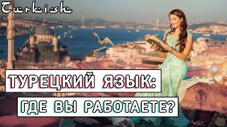 Турецкий язык: Где вы работаете ?