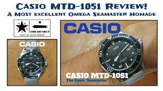 Casio MTD-1051 - The Awesome Omega Seamaster Homage from Casio!