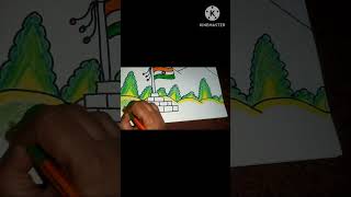 Easy Republic Day drawing/ 26january drawing  #youtubeshorts #viral #trending