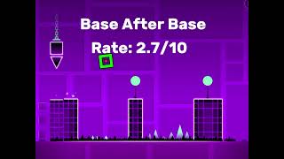 Rating Geometry Dash Levels By Difficulty (PART 1)