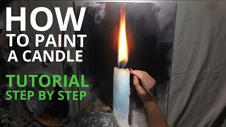 Painting realistic fire in acrylics