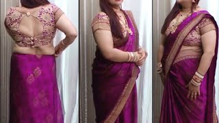 Simple Pleated Saree Draping  | How To Drape Saree