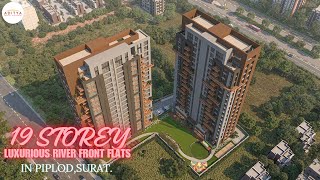 19 STOREY | PALLADIUM TOWER | LUXURIOUS RIVER FRONT | FLAT & PENTHOUSE | FOR SALE | PIPLOD | SURAT |