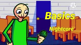 Basics - |FnF: Baldi's Basics in Funkin' OST.   (Nightcore)