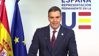 DIRECTO   Pedro Sánchez comparece tras el Consejo Europeo   EL PAÍS