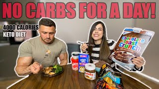 I ate 4000 calories without carbs! Bodybuilder tries KETO diet for a day.