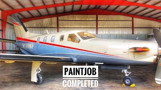 TBM Aircraft PaintJob Completed