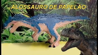 Como fazer alossauro de papelão