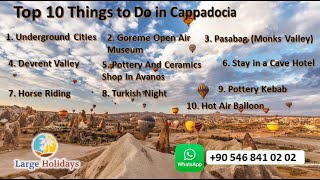 Best 10 Things to Do in Cappadocia