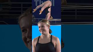 Outstanding Girl Diver Executing Handstand Dive | Womens 10M Platform😍 Mikali Dawson #diving #shorts