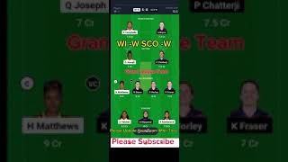 Women's T20 Cricket 🏏 World Cup 🏆 WI vs SCO Dream 11 Fantasy team kaise banaye#Dream11fantasyTeam