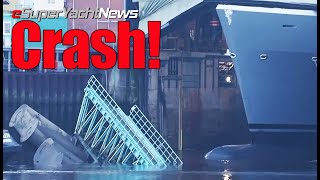 Brand New Superyacht Crashes Through Dry Dock at Lurssen! | Sy News Ep277