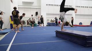 Tumbling from the Physical Education Activity Program at Texas A&M