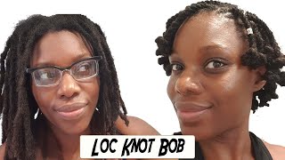 How to Do a Loc Knot Bob on Short Locs