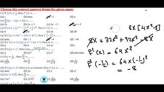 Sec.2 Pure Math (H.W. Rules of Differentiation) "Calculus L3"