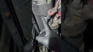 removing a starter on a gillig bus..